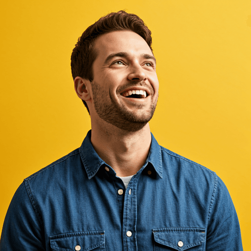 Cheerful entrepreneur laughing